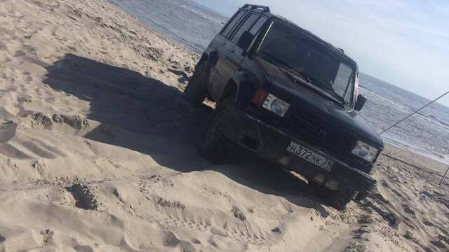 В Янтарном поймали трёх водителей, парковавшихся на пляже (фото, видео)
