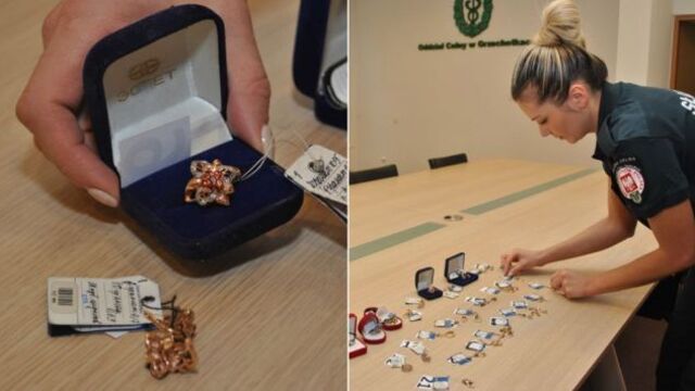 Гражданин Германии пытался незаконно ввезти в Польшу ювелирные украшения, спрятав их в одежде и багаже 