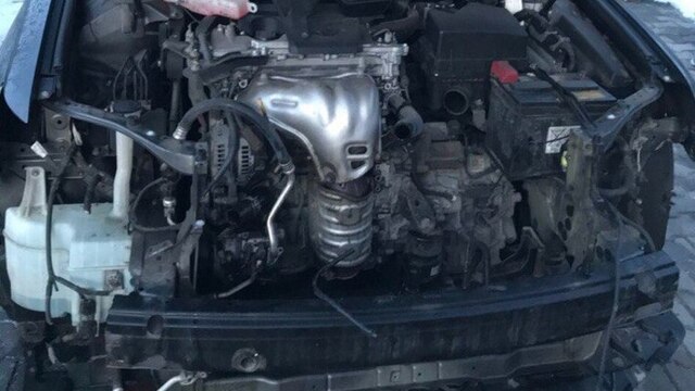 В Калининграде на парковке неизвестные сняли с Toyota Camry запчасти почти на 500 тысяч рублей (фото)