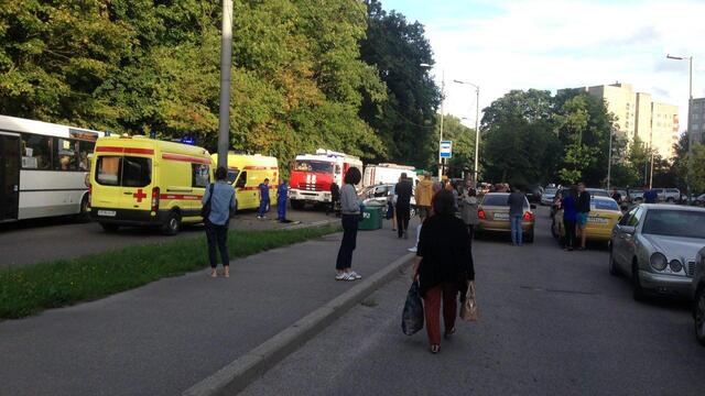 В аварии на Литовском валу пострадала врач скорой помощи