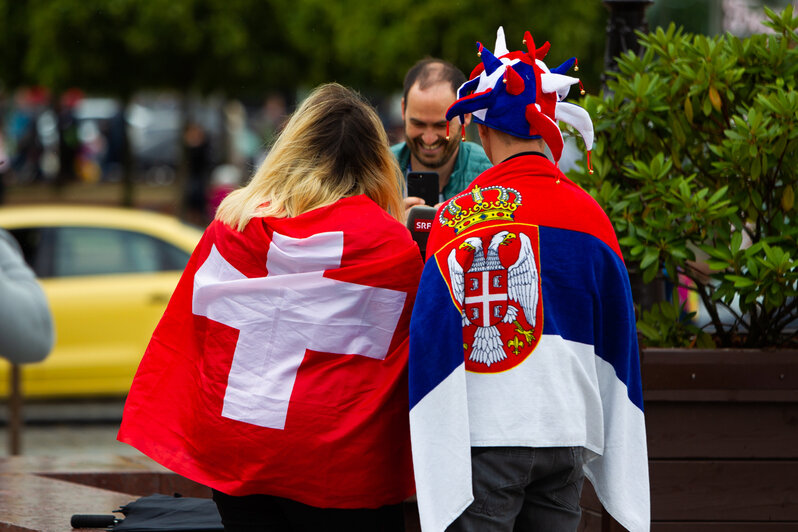 Калининград перед матчем Сербия — Швейцария: фоторепортаж - Новости Калининграда | Александр Подгорчук / "Клопс"
