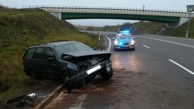 В Польше 43-летний калининградец на Volkswagen Passat вылетел в кювет из-за стада косуль на дороге