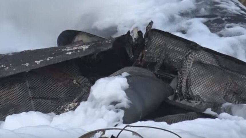 Опубликовано видео с места авиакатастрофы, в которой погибла совладелица S7 Наталья Филева - Новости Калининграда | Фото: кадр видеозаписи