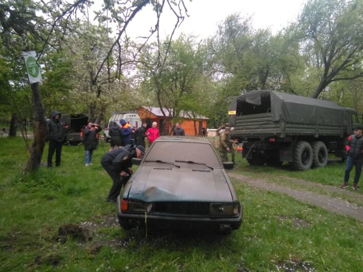 В Калининграде из озера Шенфлиз достали угнанный Audi (фото, видео) - Новости Калининграда | Фото: Кирилл Порошин / "Янтарные моржи"