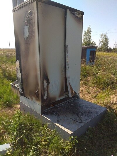 На трассе "Советск — Гусев" неизвестные разгромили пункт весогабаритного контроля  - Новости Калининграда | Фото: Елена Дятлова / Facebook