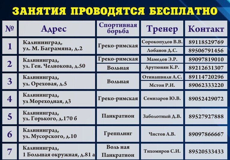 Калининградские борцы проводят показательные выступления в школах региона - Новости Калининграда