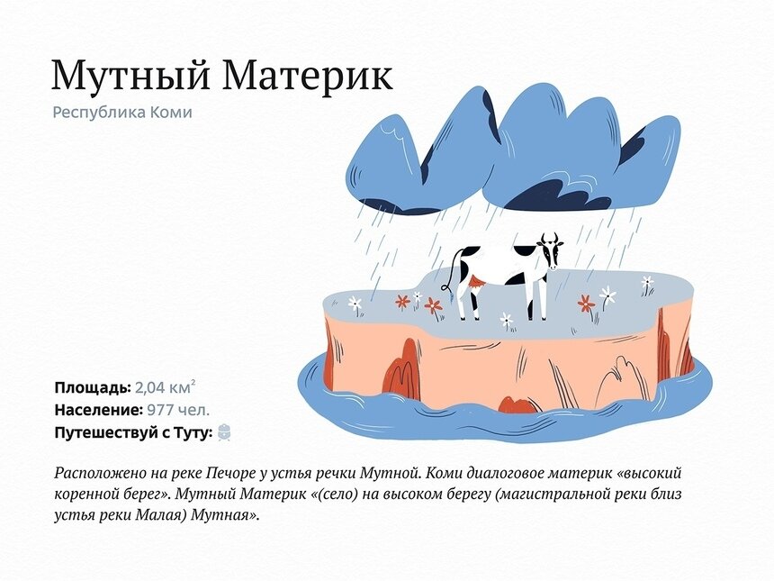 Мутный Материк, Хохотуй, Лох: топ-10 населённых пунктов России с самыми смешными названиями - Новости Калининграда | Фото: Туту.ру / "ВКонтакте"