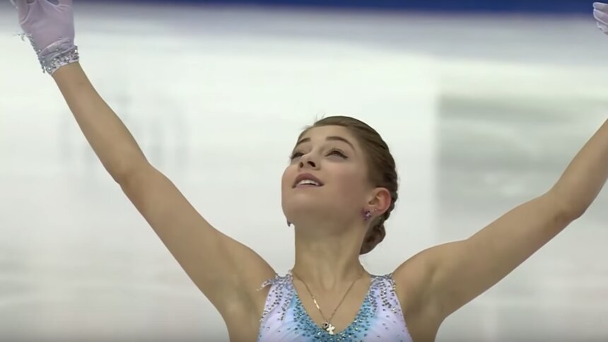 Российские фигуристки заняли весь пьедестал в финале Гран-при в Турине - Новости Калининграда | Изображение: кадр из трансляции финала Гран-при / "Первый канал"