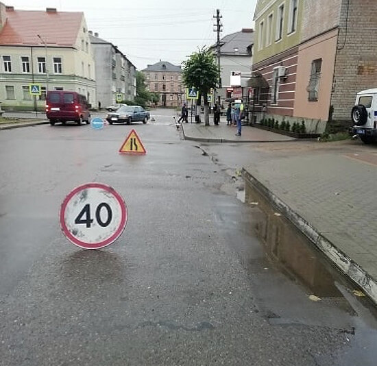 В Гусеве на "зебре" сбили 70-летнюю женщину - Новости Калининграда | Фото: пресс-служба УМВД России по Калининградской области