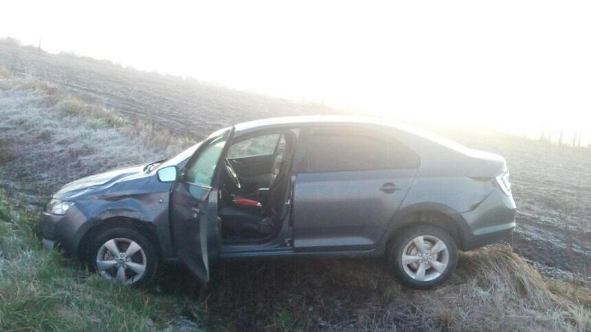 Под Светлогорском Škoda вылетела в кювет, пострадала 24-летняя женщина - Новости Калининграда | Фото: пресс-служба УМВД России по Калининградской области