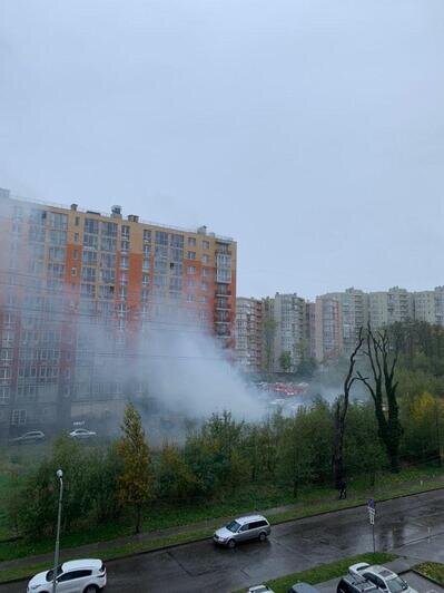На ул. Гагарина загорелась квартира в многоэтажке (фото, видео) - Новости Калининграда | Фото очевидцев