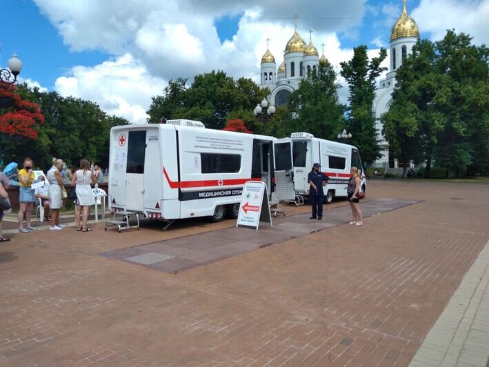 В калининградских пунктах вакцинации скопились очереди - Новости Калининграда | Фото: очевидец