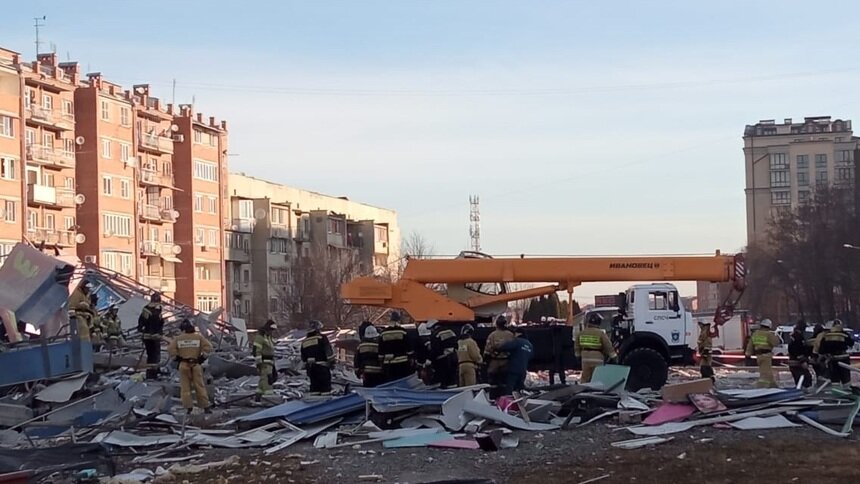 Во Владикавказе взорвался супермаркет - Новости Калининграда | Фото: пресс-служба ГУ МЧС России по РСО-Алания