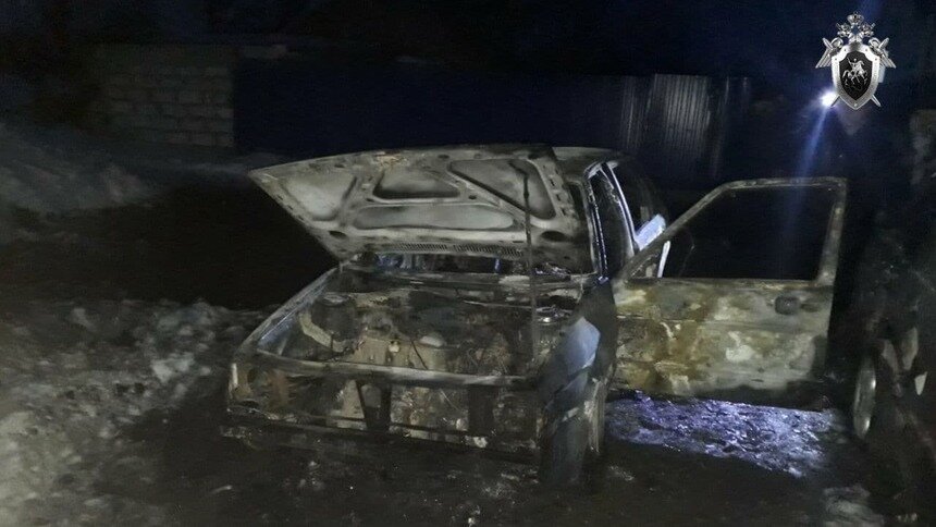 В Озёрском районе сгорела легковушка, есть пострадавший - Новости Калининграда | Фото: пресс-служба СУ СК России по Калининградской области